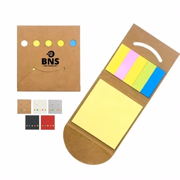 Recycled Kraft Paper Case Sticky Note Set