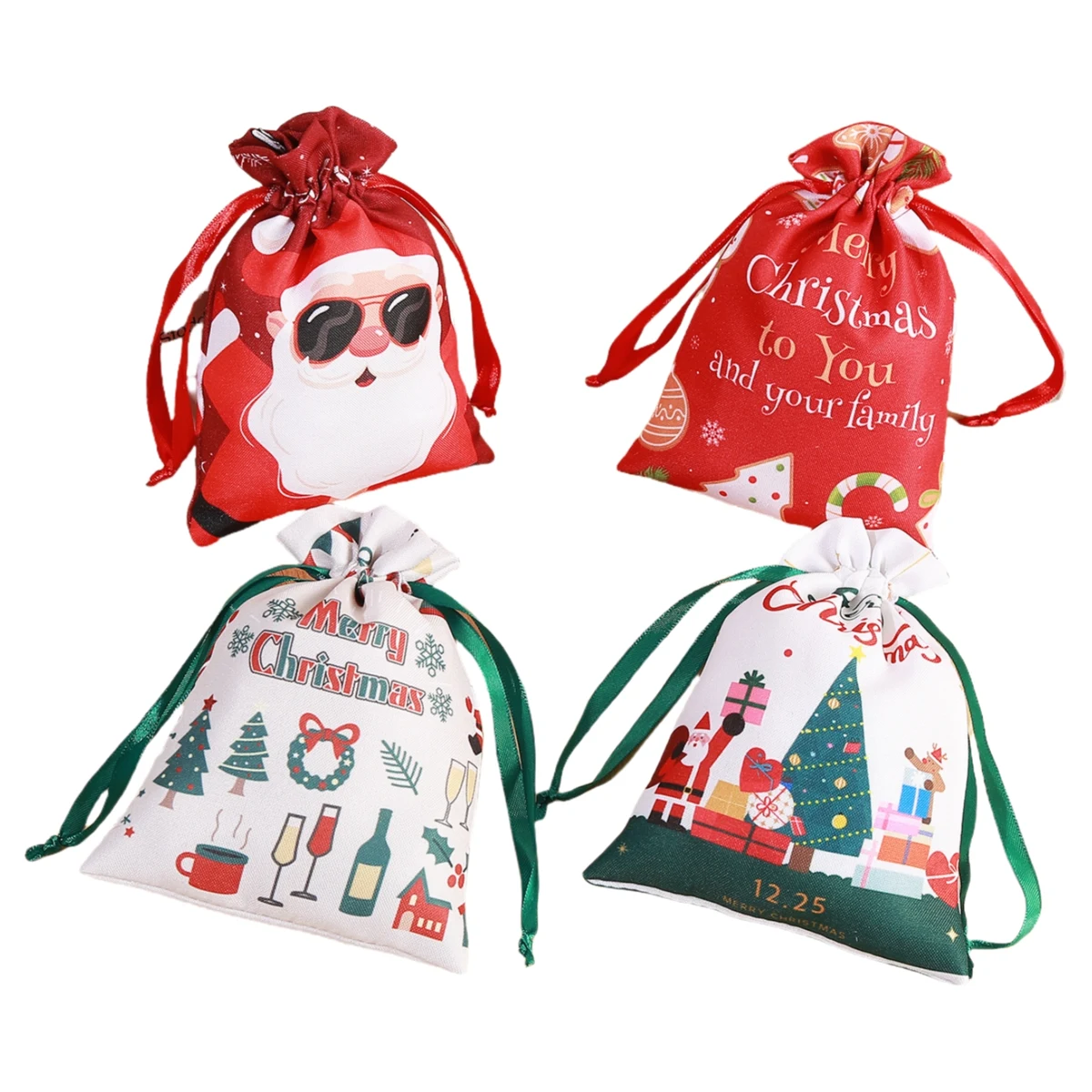 Christmas Gift Bag, custom tote bag with logo imprint 1