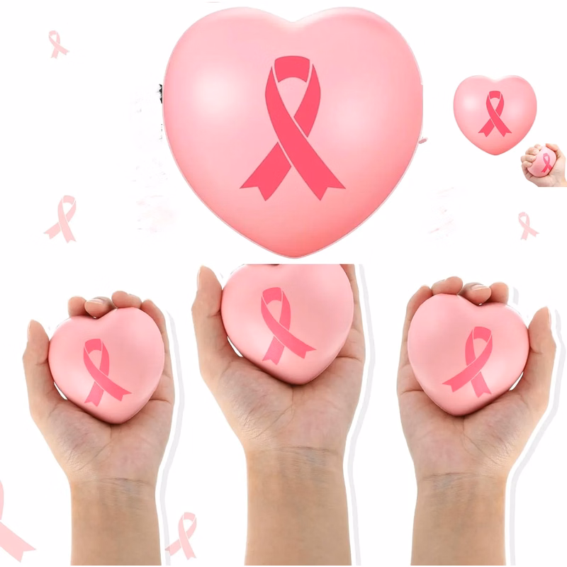Breast Cancer Awareness Pink Ribbon Stress Ball