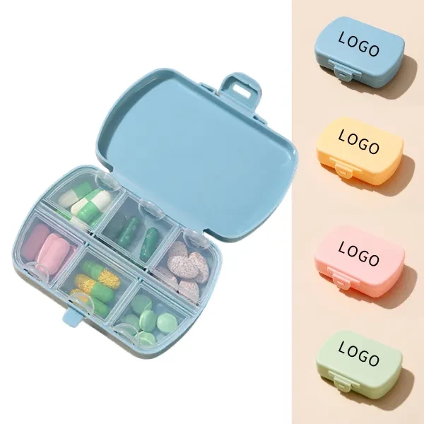 Portable 6-Compartment Medicine Box 1