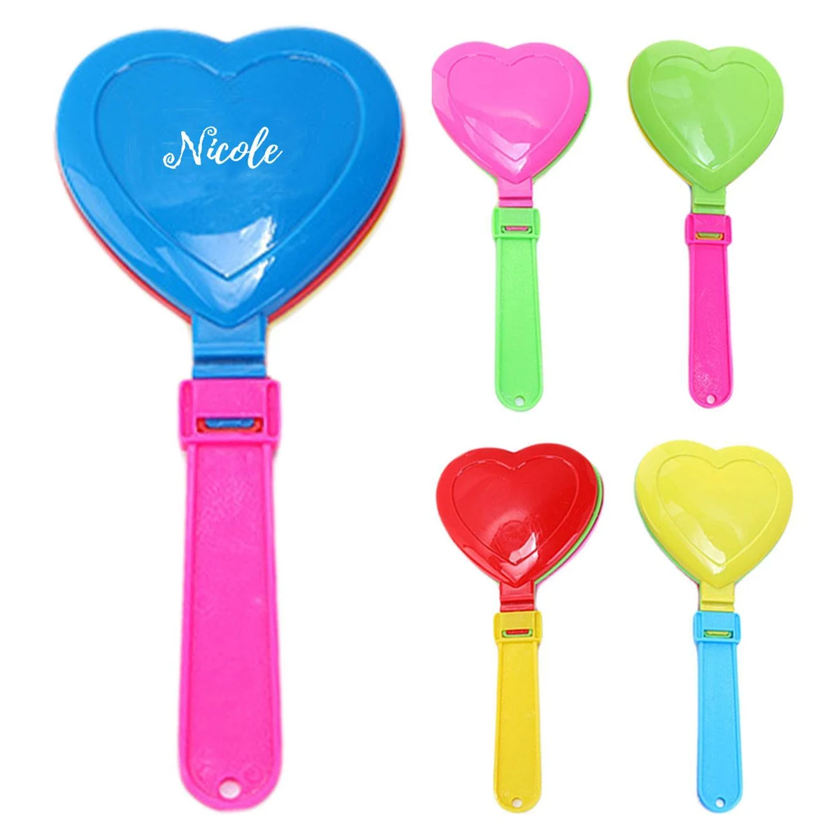 Heart Shape Plastic Hand Clapper 1