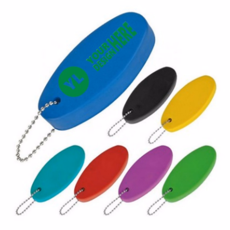 Oval Floater Foam Keychain