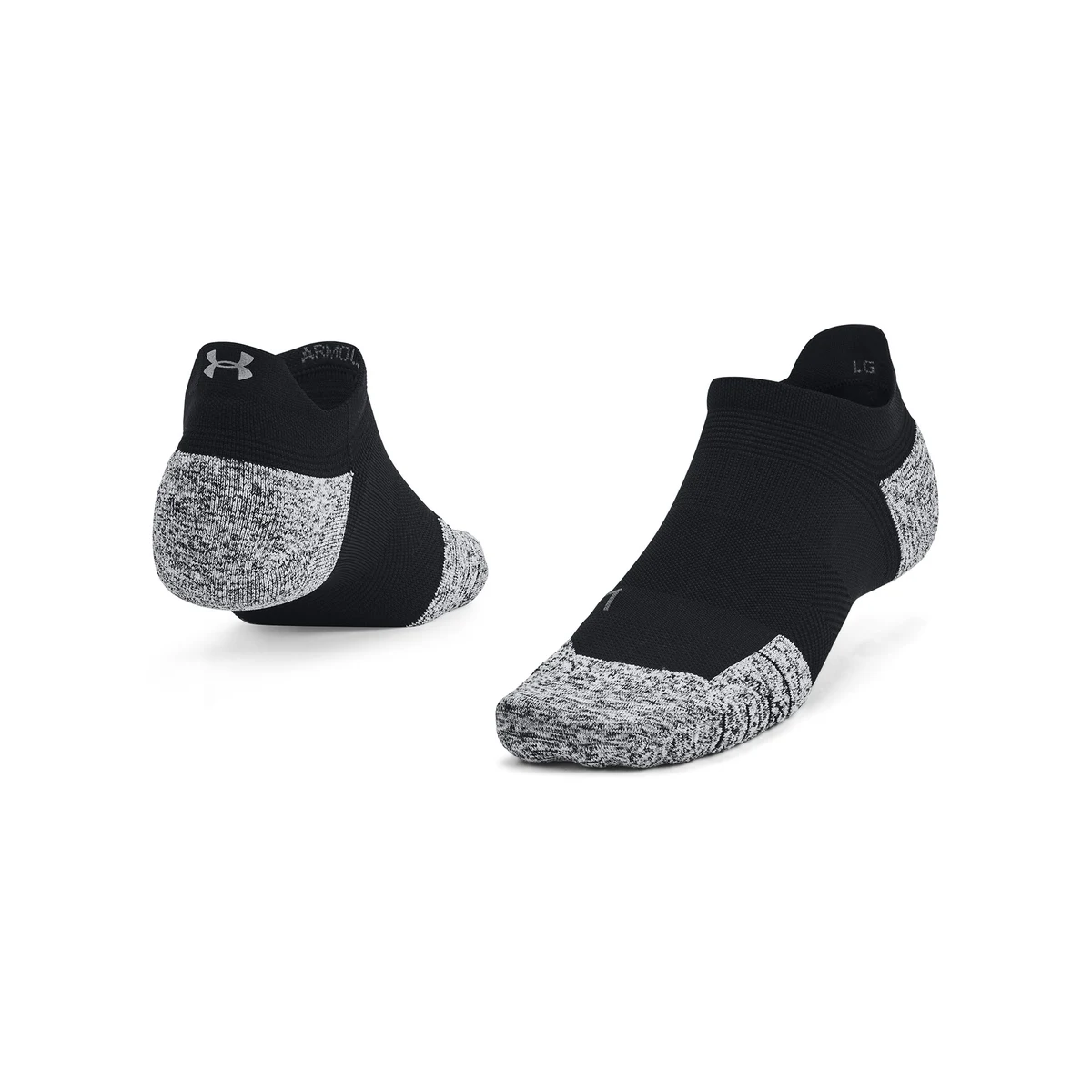 UA ArmourDry Run Cushion Unisex No Show Tab Socks 1
