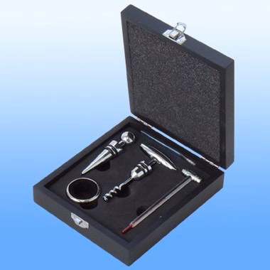 WINE OPENER/RING/THERMOMETER & STOPPER SET