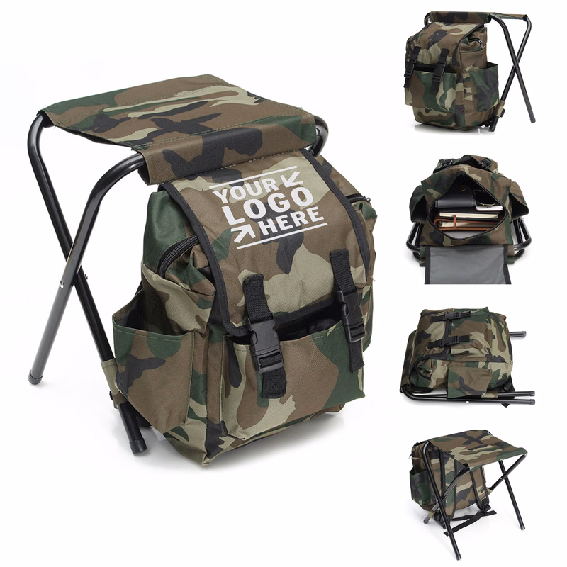 Folding Chair with Camo Bag
