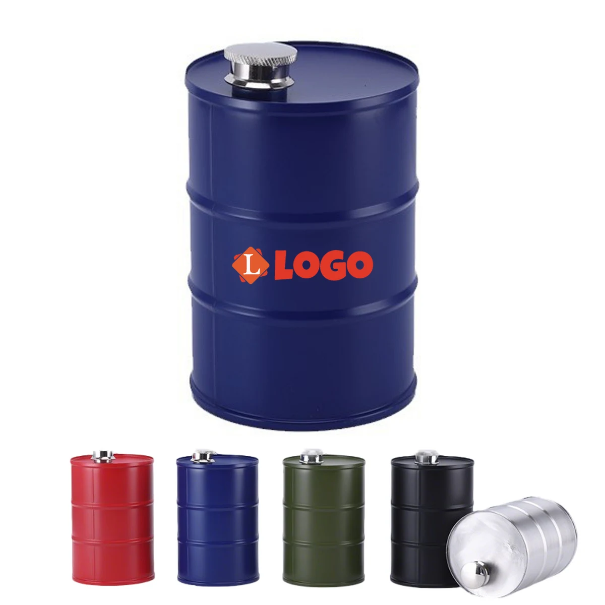 25oz 304 Stainless Steel Cylindrical Flask, custom water bottle with logo imprint 1