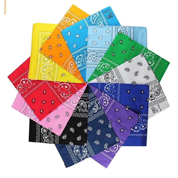 100% Cotton Bandanas Paisley Print 1