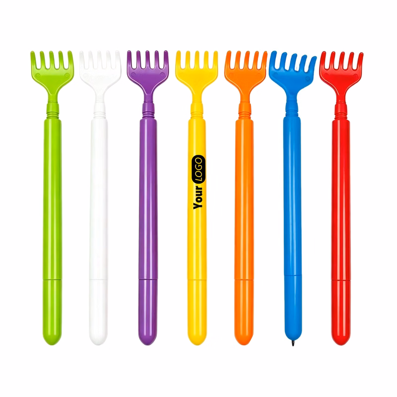 Multifunctional Writing Pen With Retractable Back Scratcher