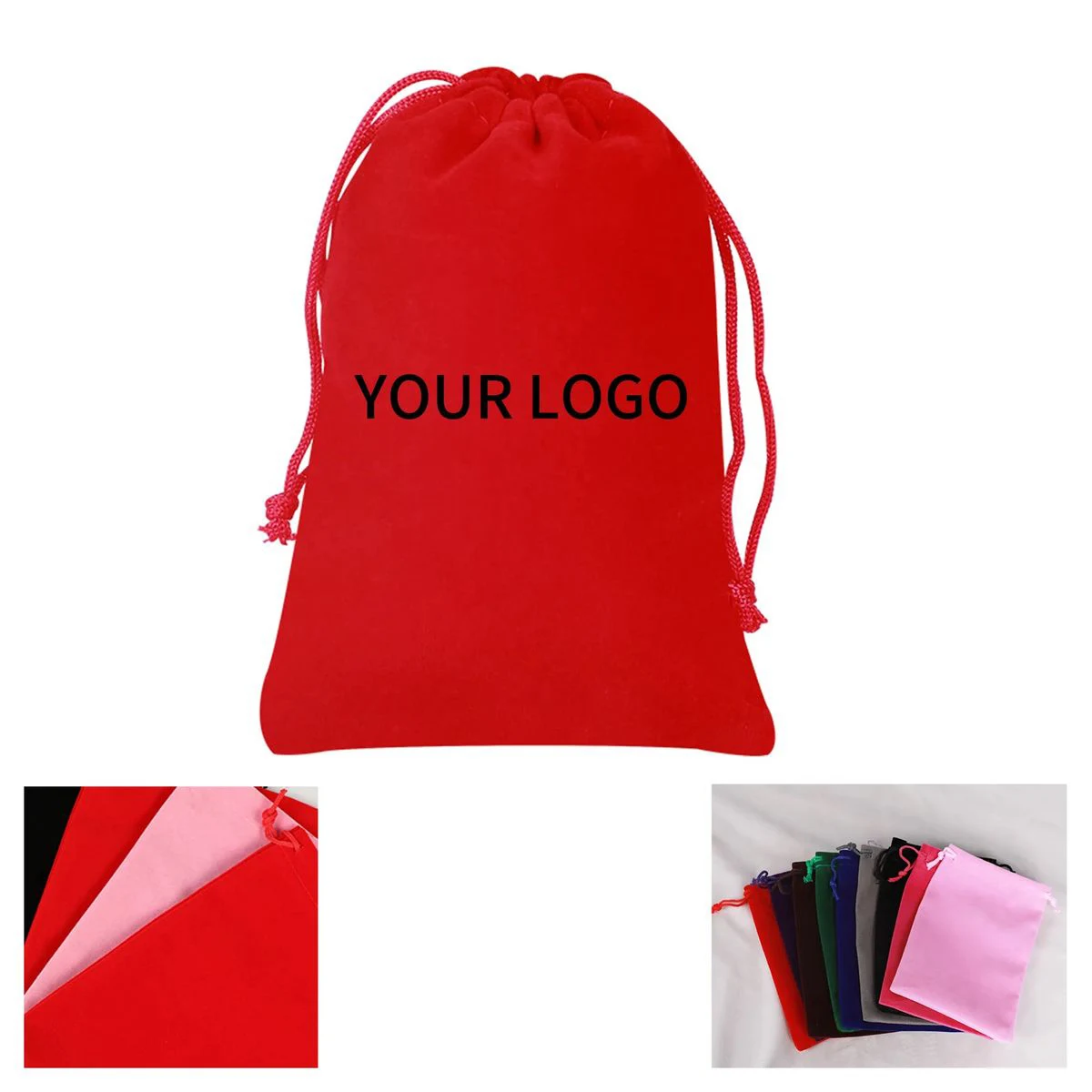 Reusable Velvet Gift Bag for Holiday Presents 1