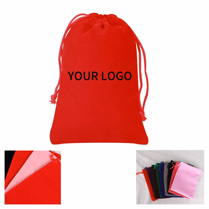 Reusable Velvet Gift Bag for Holiday Presents