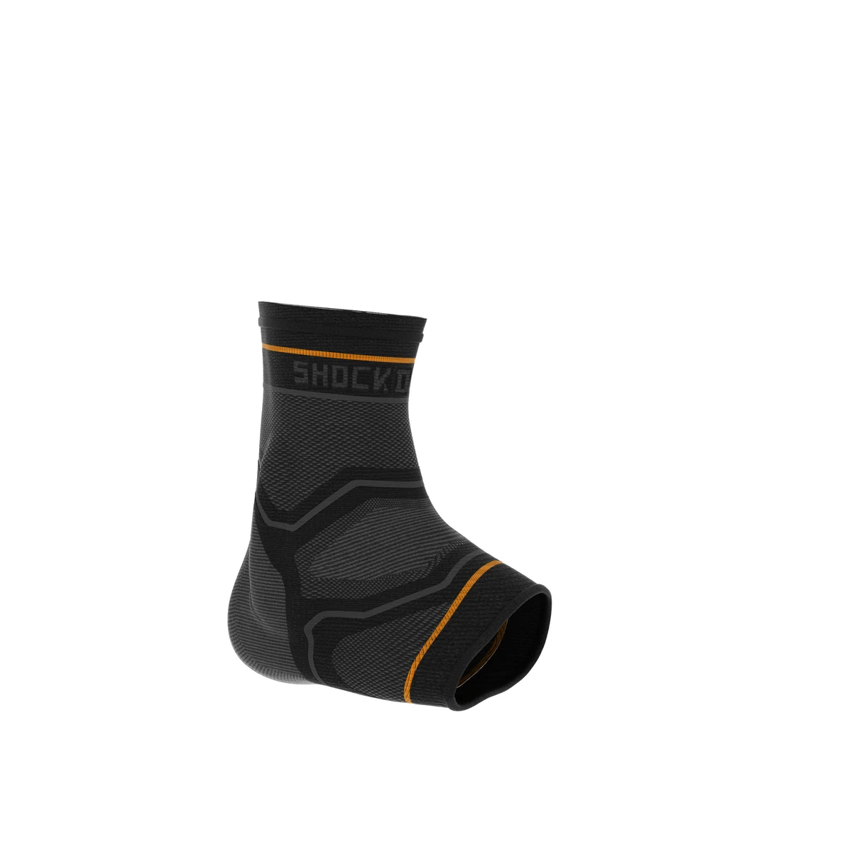 Comp Knit Ankle Slv w/Gel Supp Blk/Gry 1