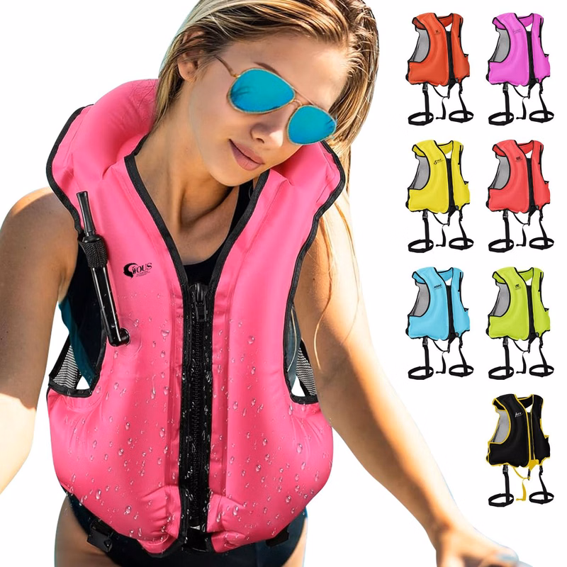 Portable Inflatable Swim Vest Jackets