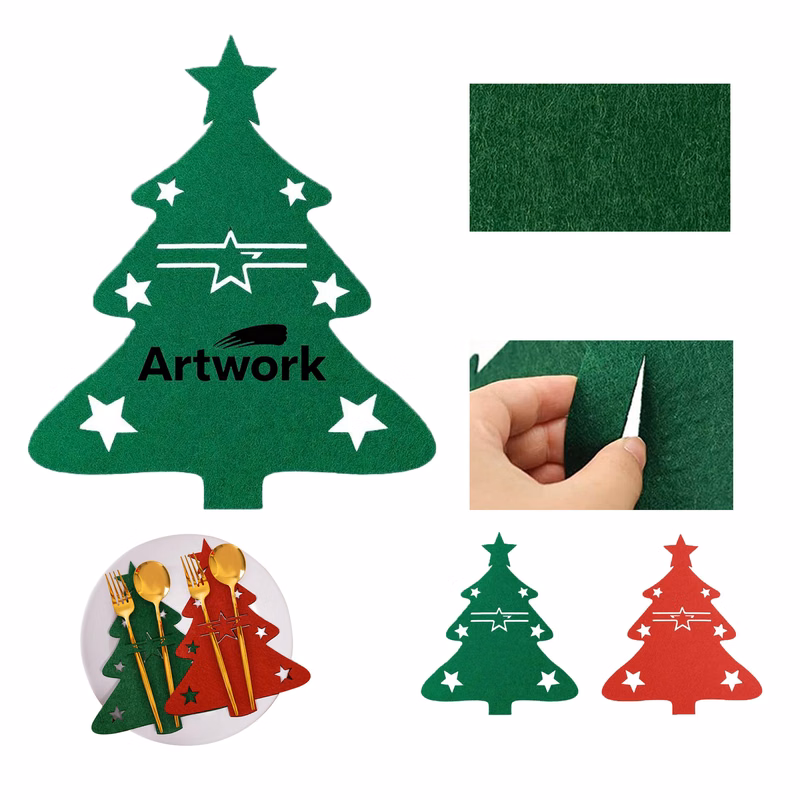 Christmas Felt Knife And Fork Cutlery Mat