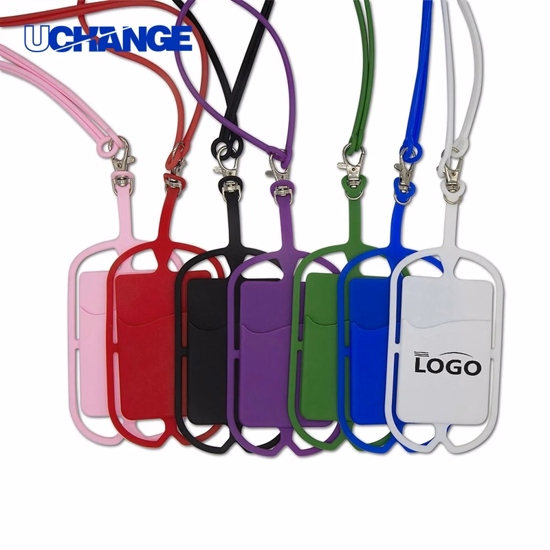 Silicone Phone Lanyard Card Sticker