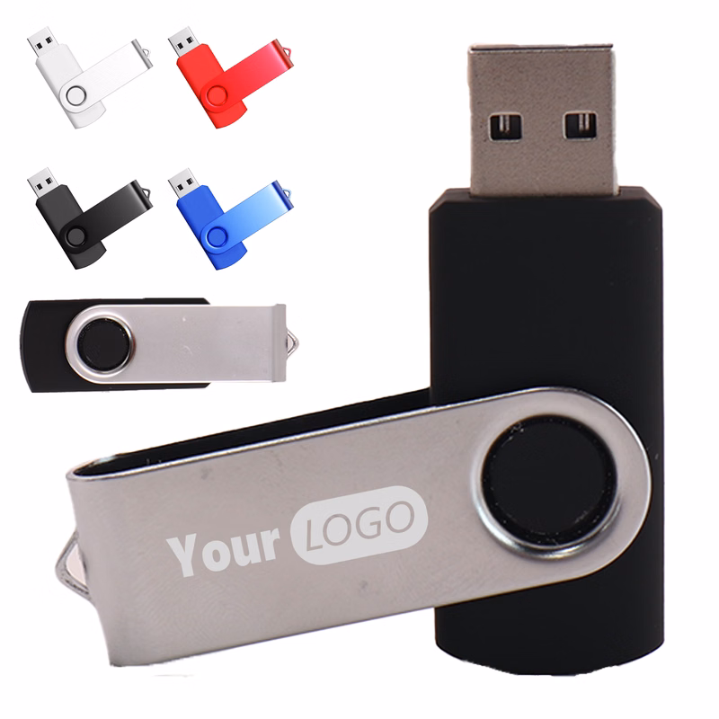 Metal 4GB Rotatable Usb Drive