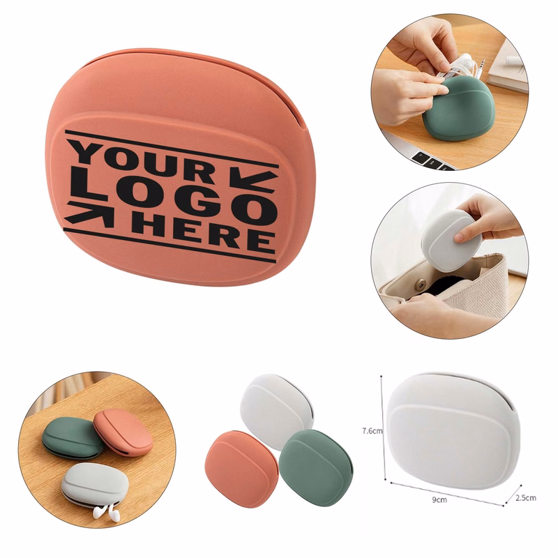Silicone Storage Box Headphones Case Small Case