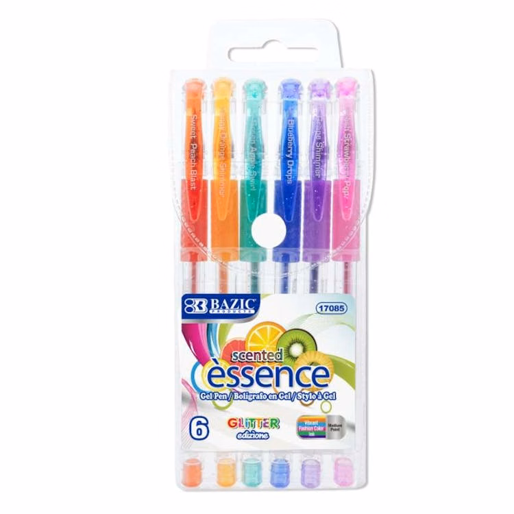 Scented Gel Pens - 6 Pack Assorted