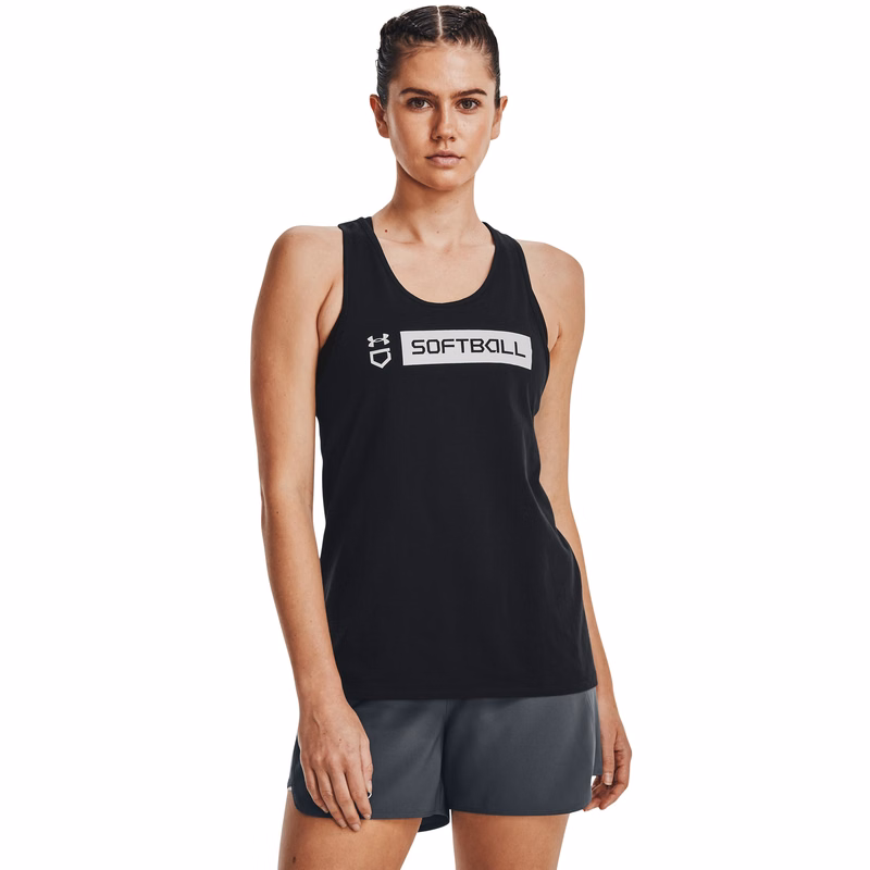 UA Softball Wordmark Bar Women's Tank