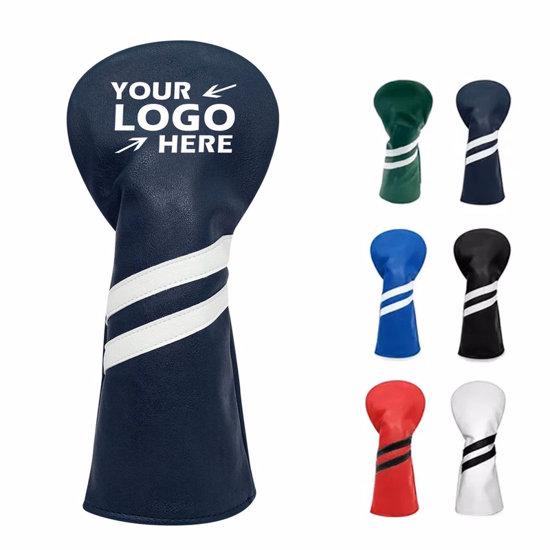 Premium PU Leather Minimalist Golf Driver Head Cove
