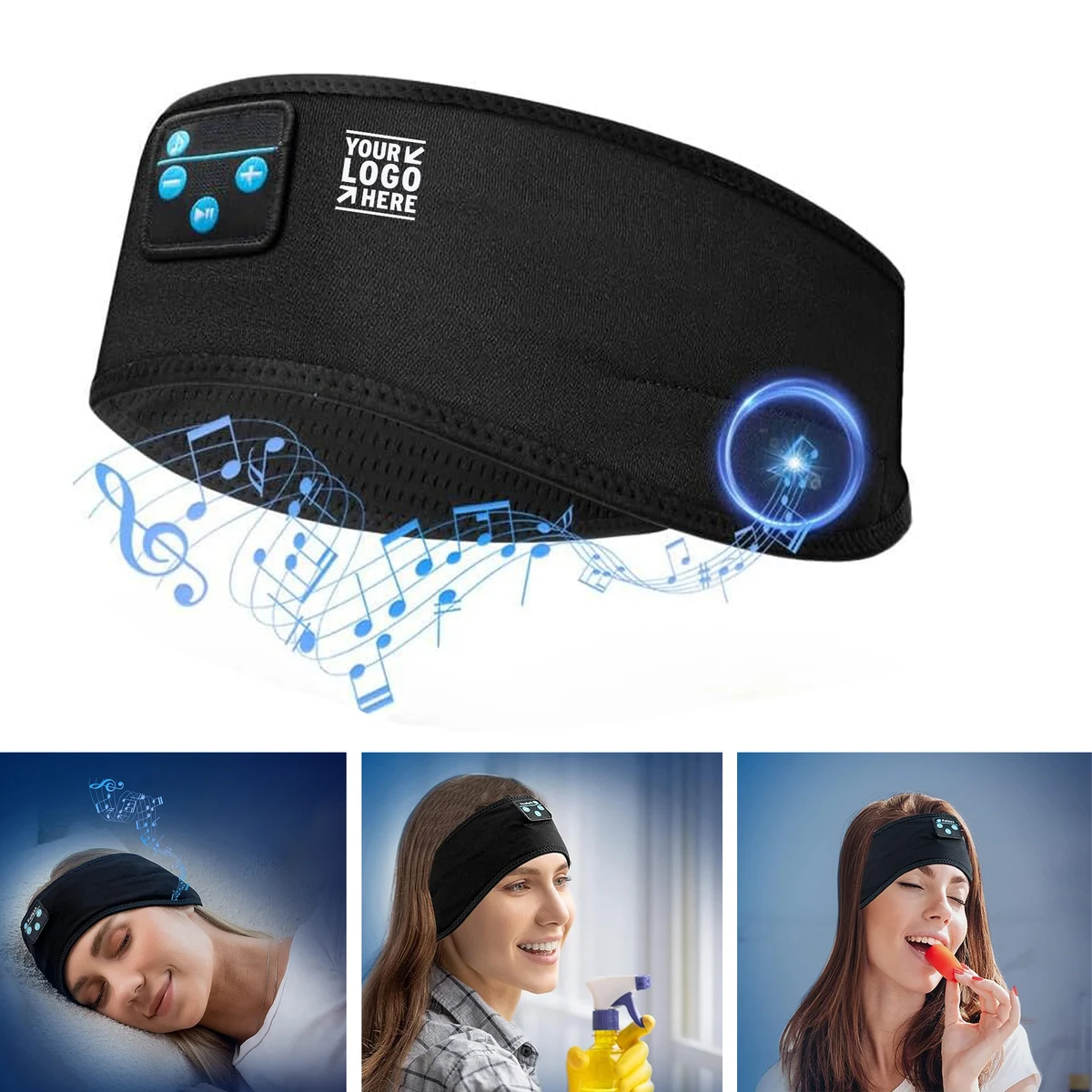 Sleep Headphones Bluetooth Wireless Sports Hi-Fi Stereo Ergonomic ASMR Headphones Headband 1