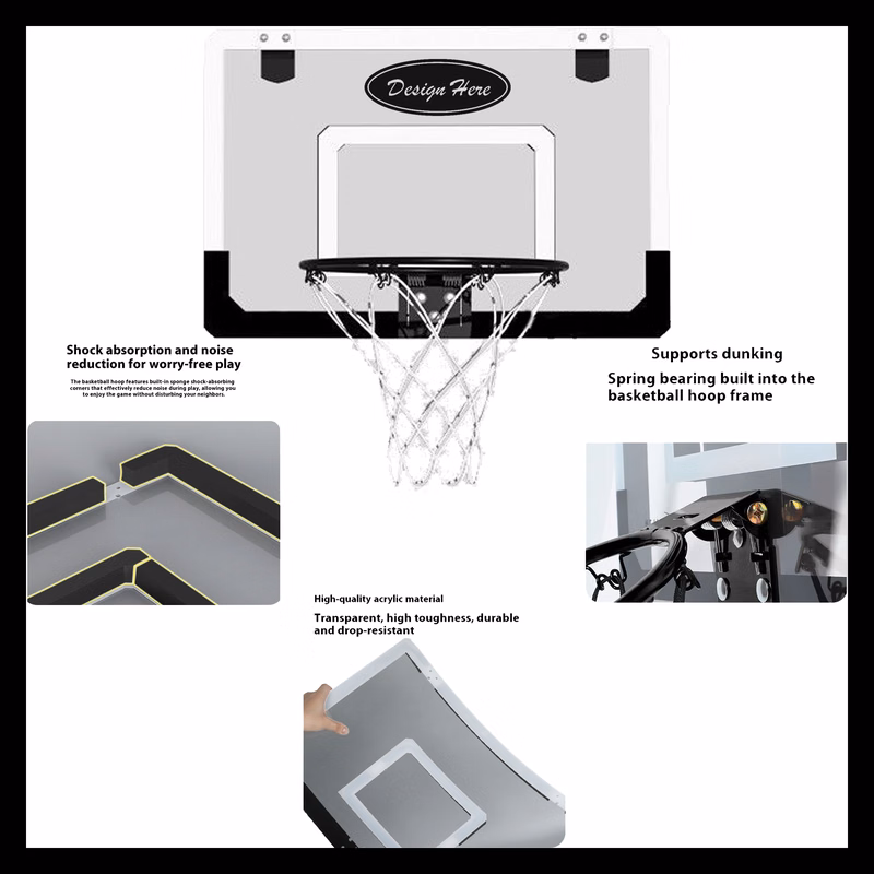 MOQ 10pcs Quiet-Play Home Basketball Set