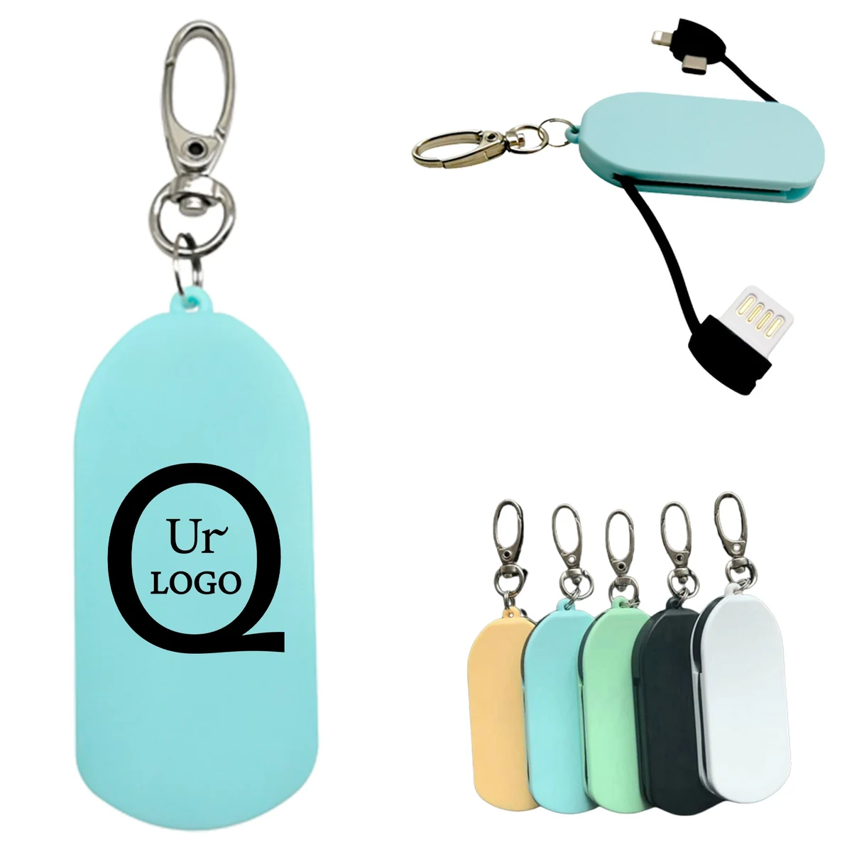 6.3 Inch 3 In 1 Keychain Charging Cable 1