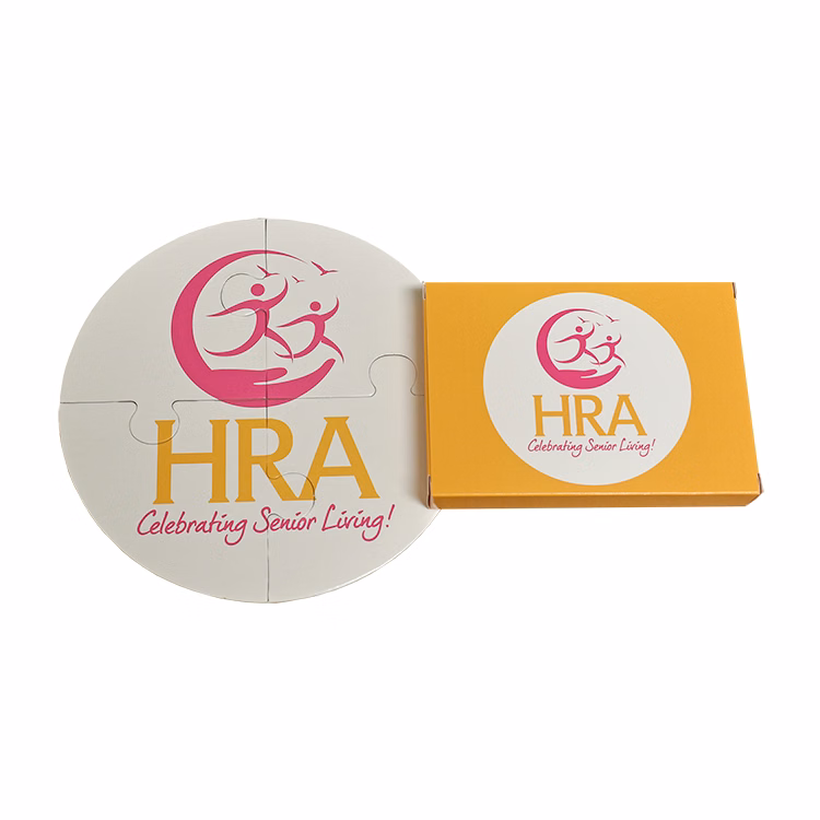 4 Pieces - 8" Diameter - Medium Puzzle in Box