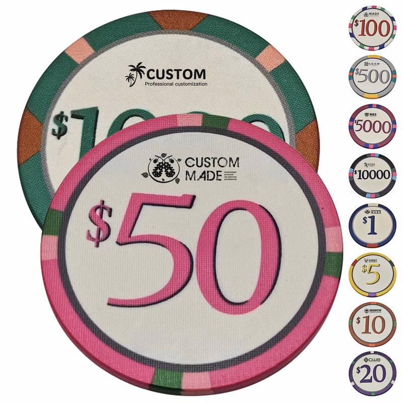 Ceramic Poker Chip Token