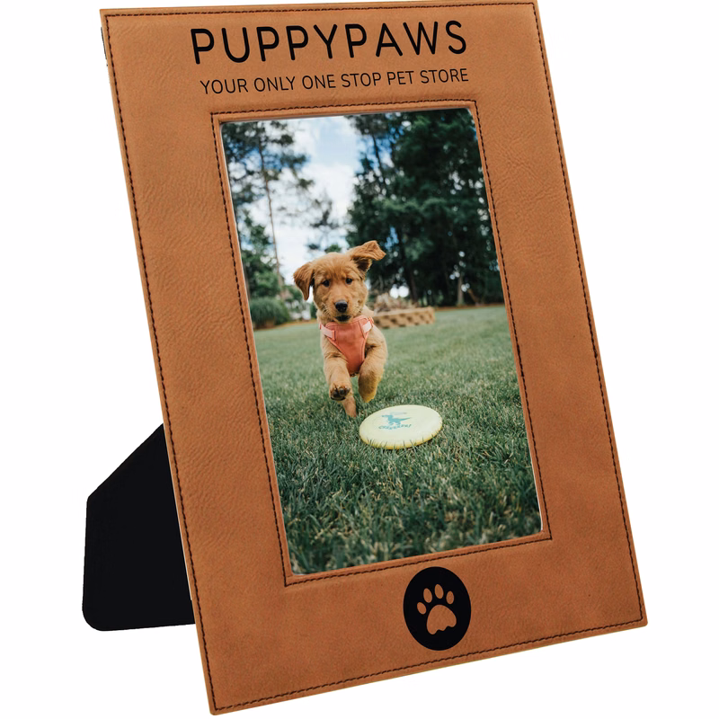 5" x 7" Rawhide Leatherette Photo Frame