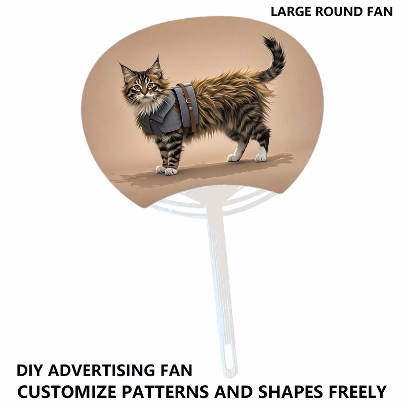 Promotional DIY Fans with Logo Print