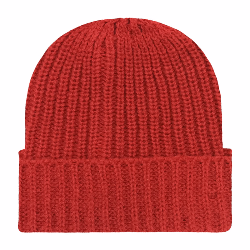 Chunky Ribbed Cuffed Beanie with Custom Logo - 100% Acrylic