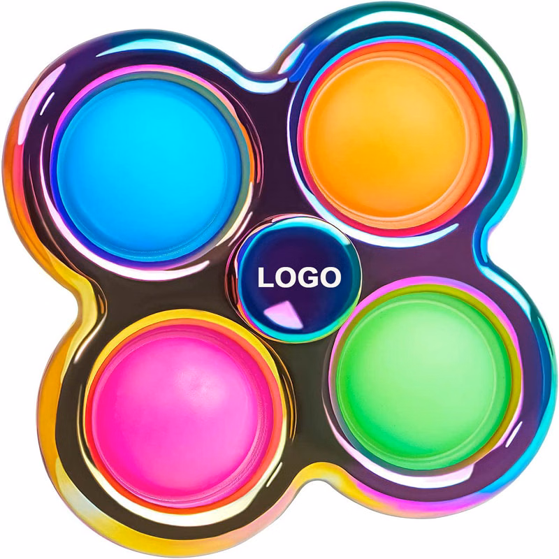 Four Bubbles Anti-stress Push Pop Sensory Fidget Spinner