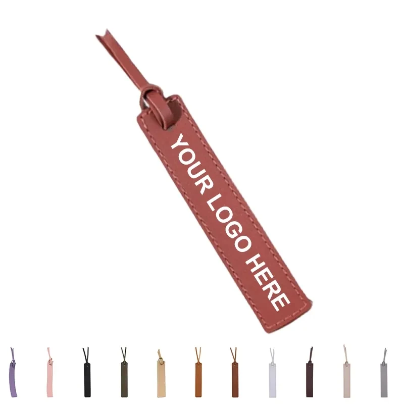 Custom Pu Leather Bookmark With Rope 1
