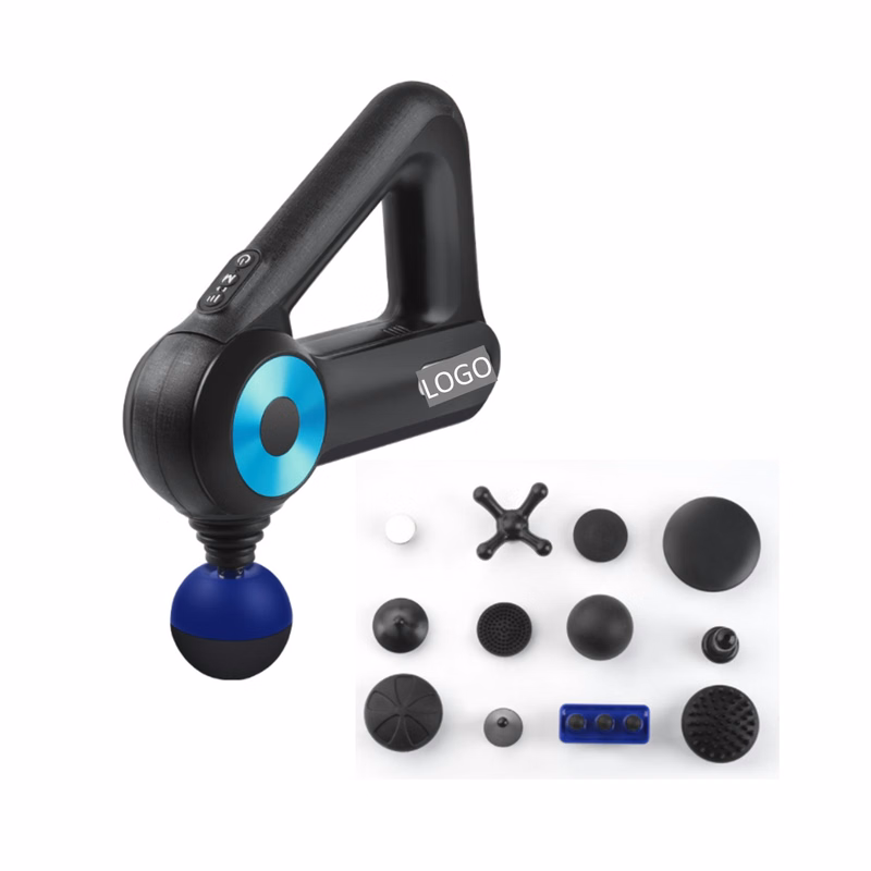 Triangular Massage Gun with 12 Attachments