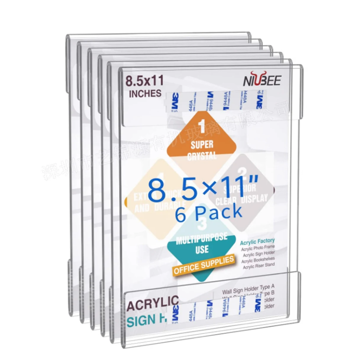 Transparent Clear Acrylic Sign Holder 1