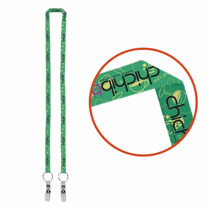 1/2" Dual LA-214 Sublimation Lanyard