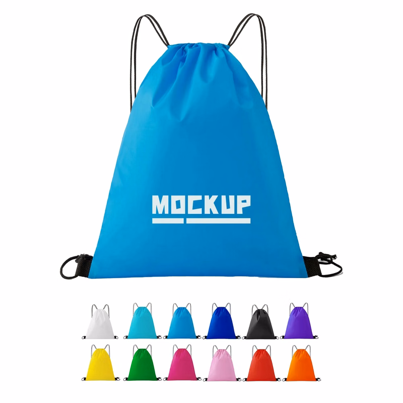 210D Full Color Drawstring Backpack
