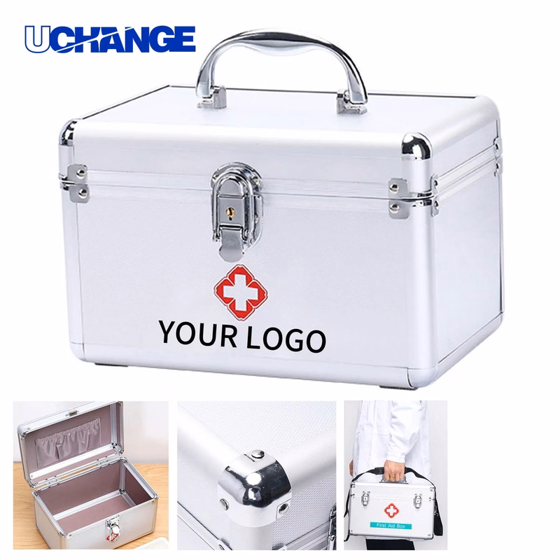 Lockable Aluminum Alloy First Aid Case Organizer