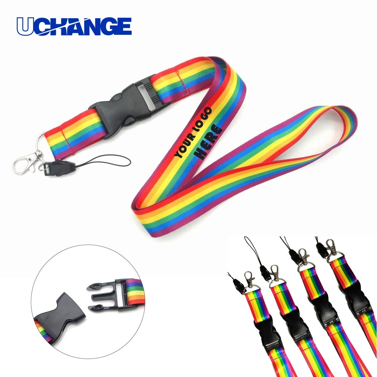 Rainbow Multi-Function ID Lanyard 1