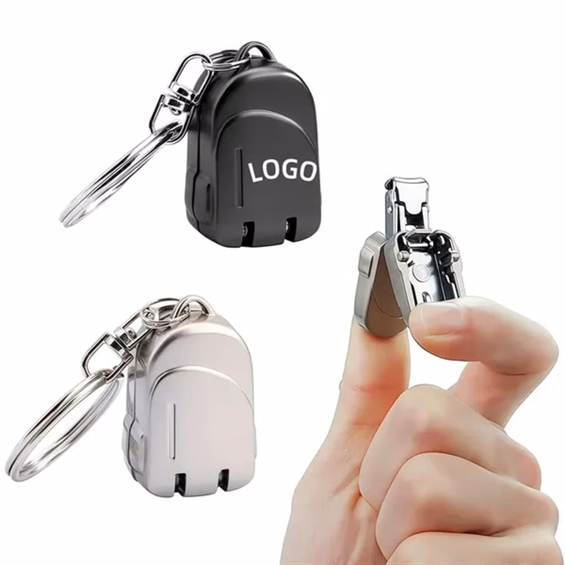 3-In-1 Stainless Steel Folding Nail Clipper Keychain