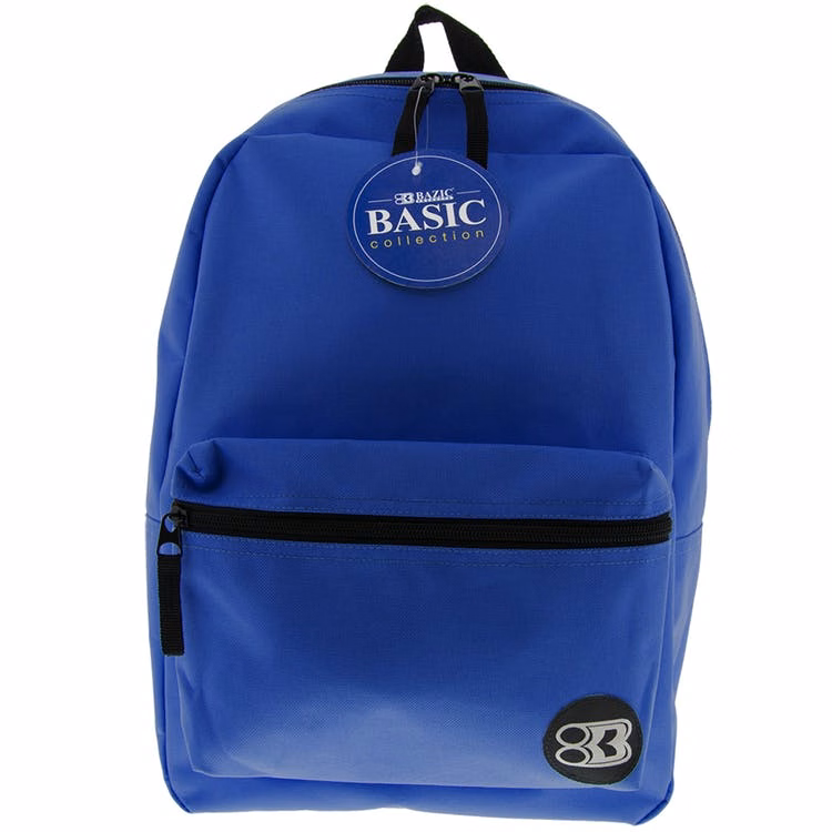 16" Basic Backpacks - Blue