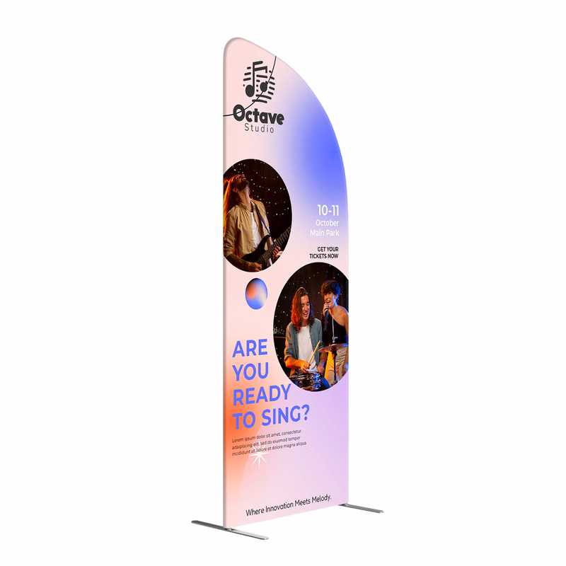 NEW MagLock Convex Fabric Display - 3'x8'