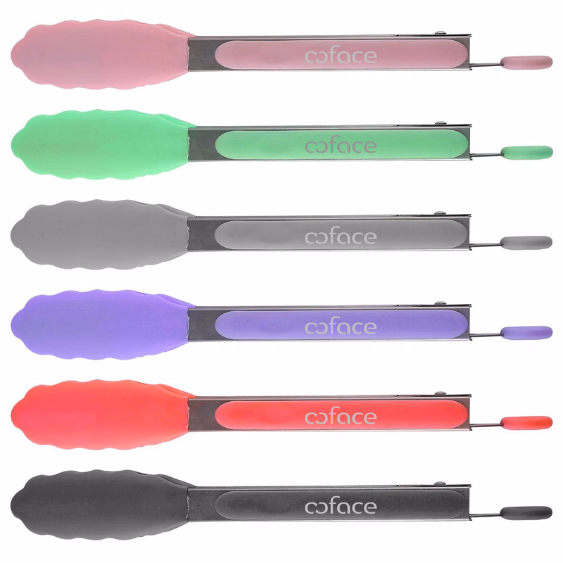 Silicone Tong with Many Color Choices, Optional Cooking Utensil Set