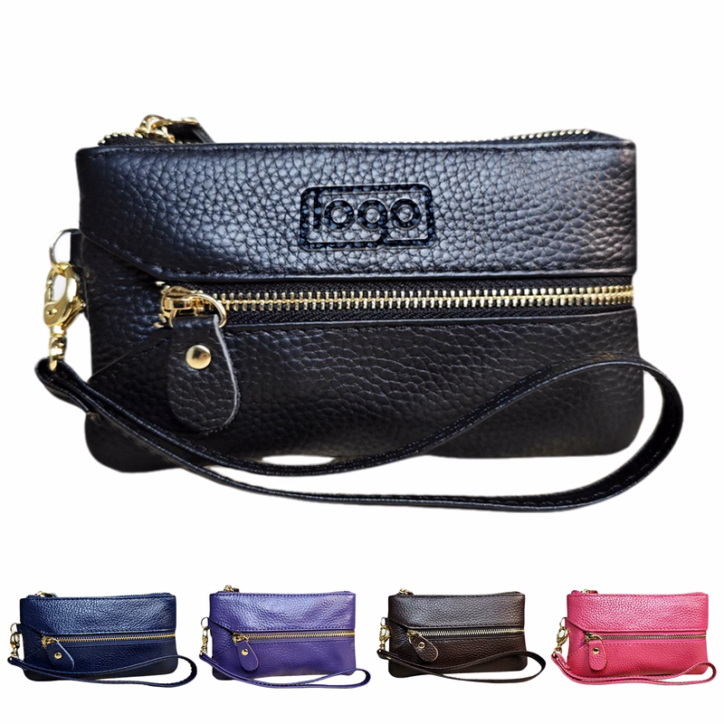 Genuine Leather Key Coin Wallet