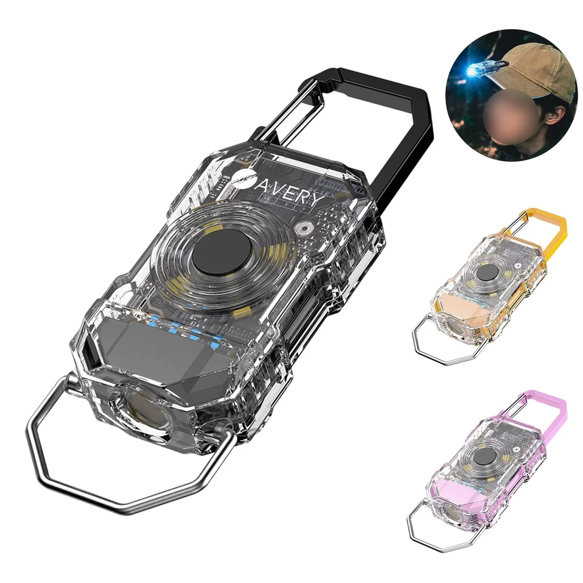 Rechargeable Mini COB Keychain Flashlight 1