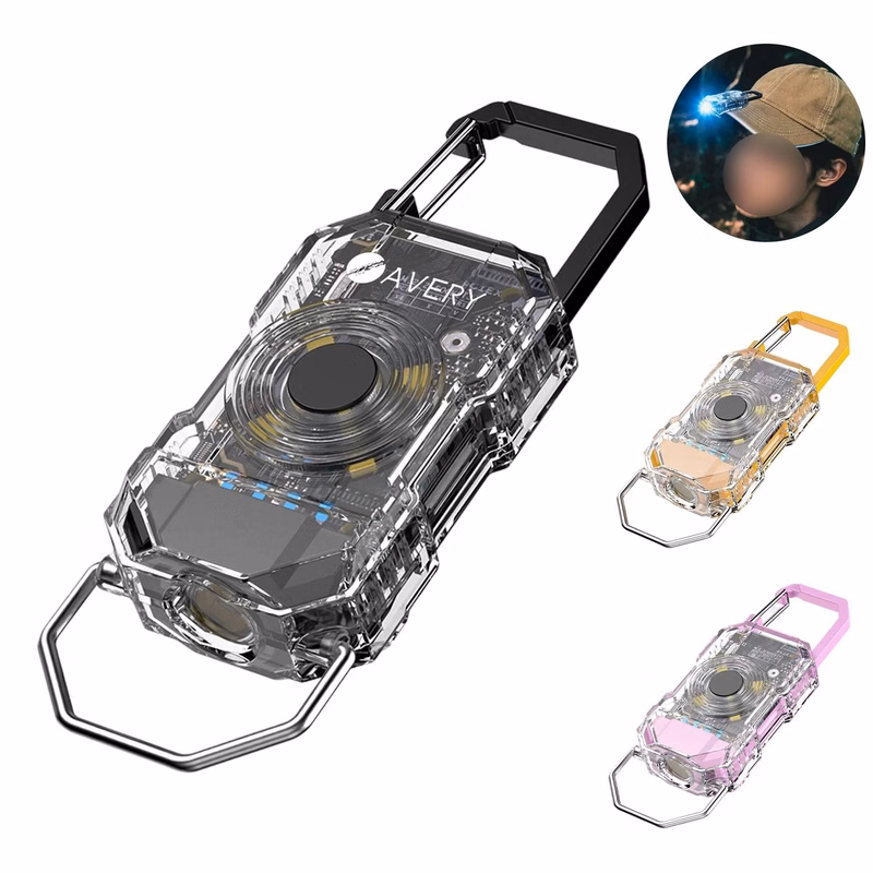 Rechargeable Mini COB Keychain Flashlight