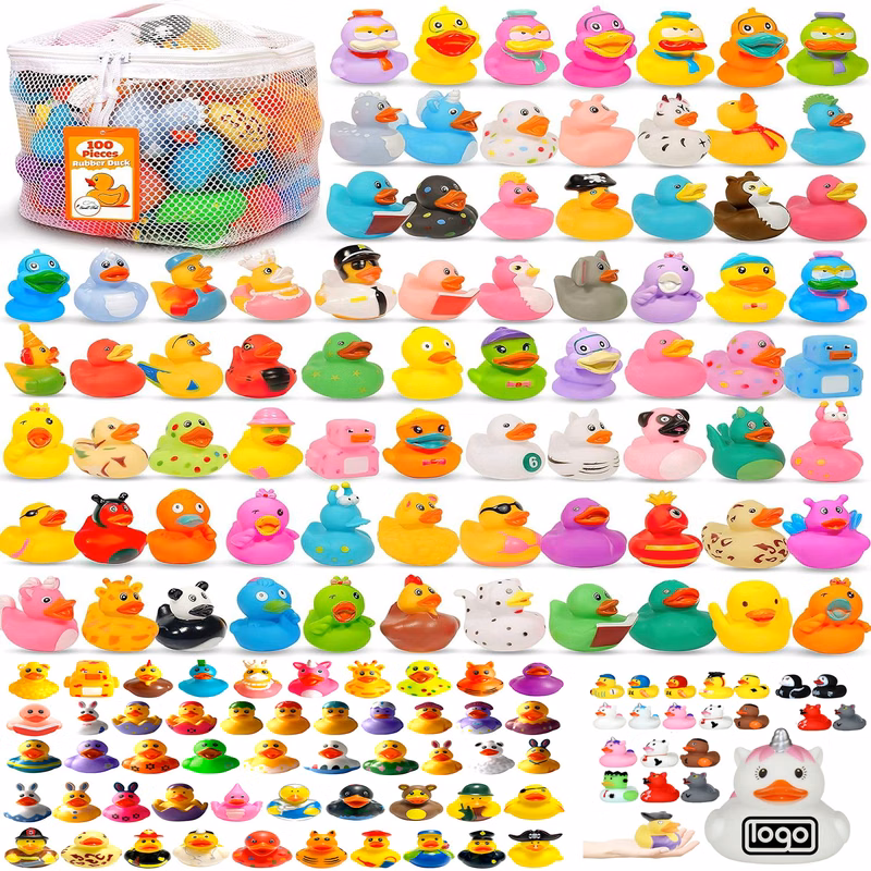 Kids Squeezable Mini Rubber Duck Bath Toy
