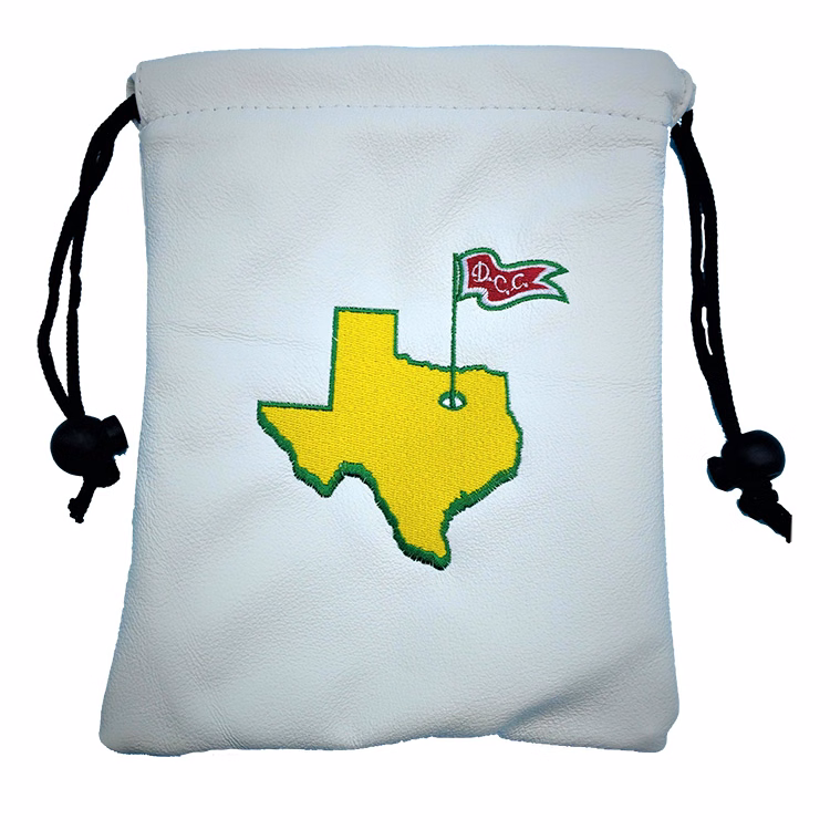 Leather Drawstring Valuables Pouch