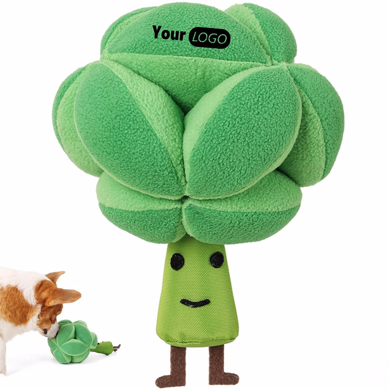 Polyester Creative Broccoli Leakage Food Toy
