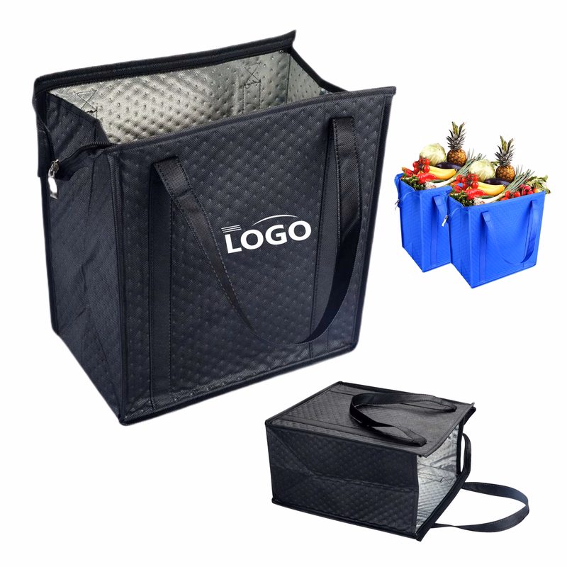 Large Reusable Grocery Shopping Food Pizza Cooler Bag